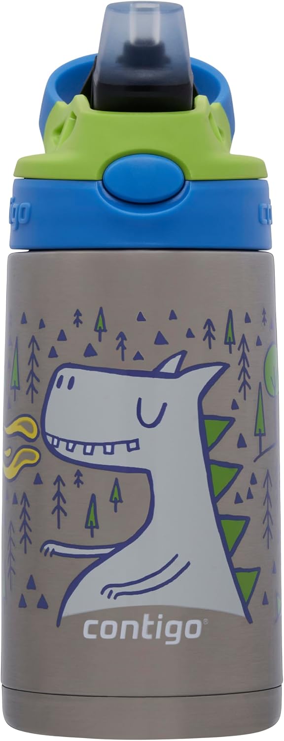 Contigo Gizmo Flip Dragon Çelik Çocuk Suluğu 380 ml, Mavi