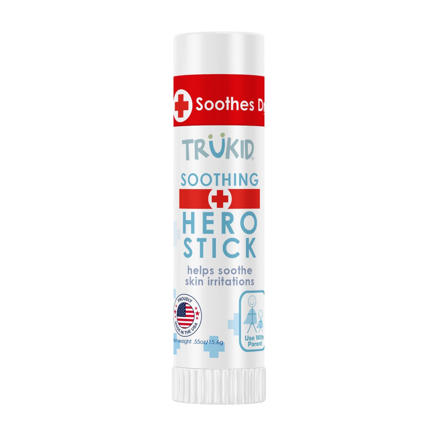 TruKid Hero Stick Yatıştırıcı Cilt Terapisi Balmı, Çocuklar İçin 55 oz