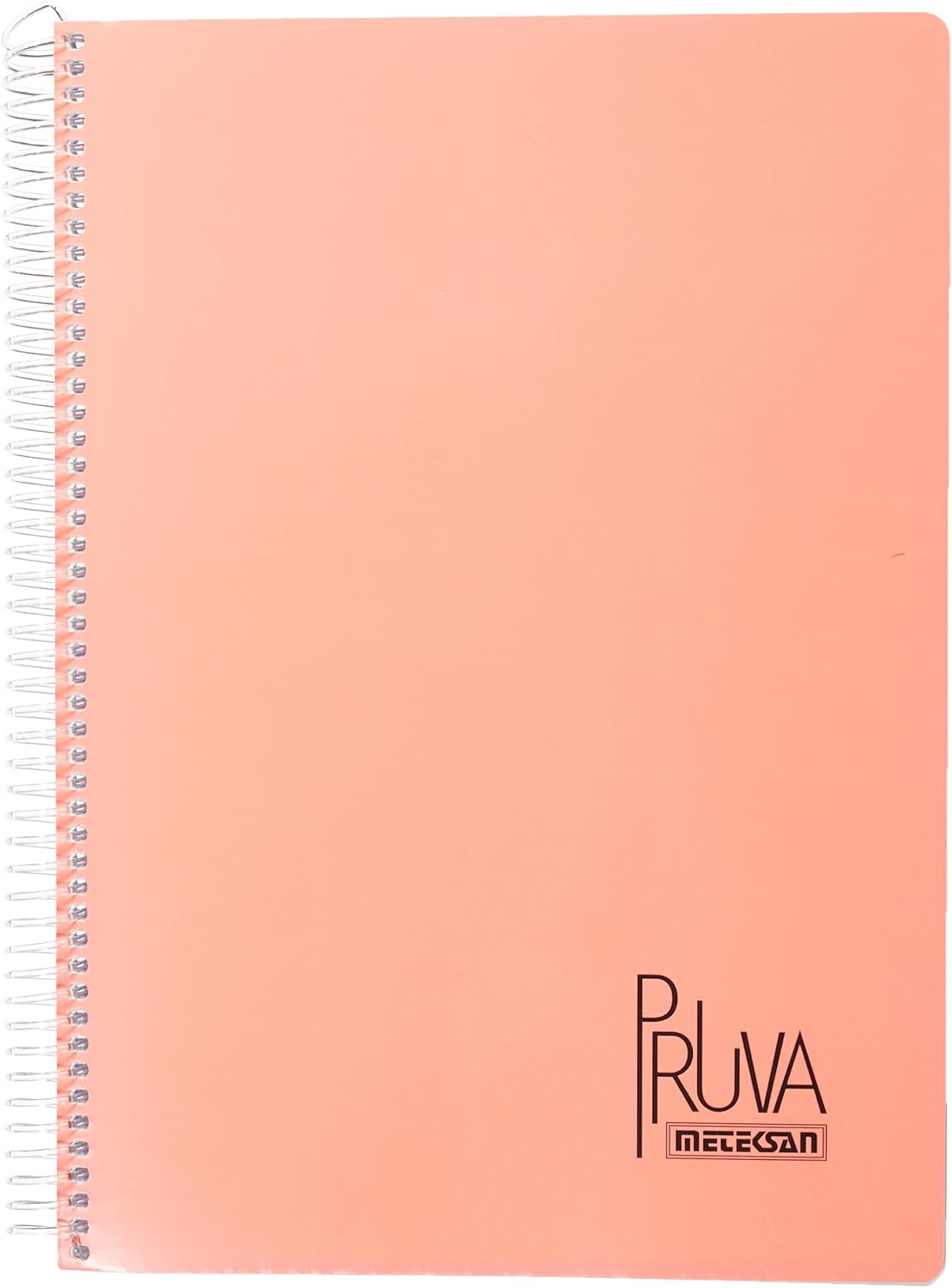 A4 Pet Spiralli Karton Kapaklı Defter 144 Yaprak - Kareli - Turuncu