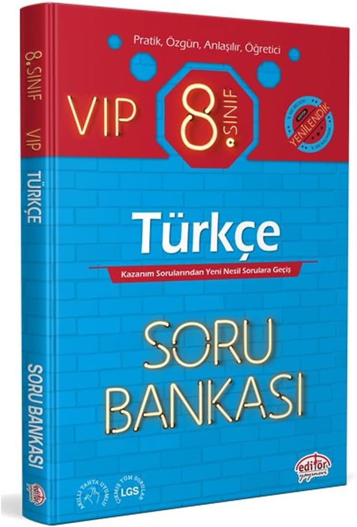 Editör 8. Sınıf VIP Türkçe Soru Bankası