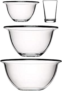 Paşabahçe Arda Türkmen Cam Hazırlık Seti, 3 Borcam ve 1 Bardak, 4 Parça, Şeffaf, 3 Litre