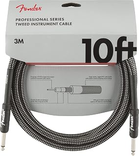 Fender Professional Series Instrument Cable, Tweed 3 Metre - Gray Tweed Enstrüman Kablosu