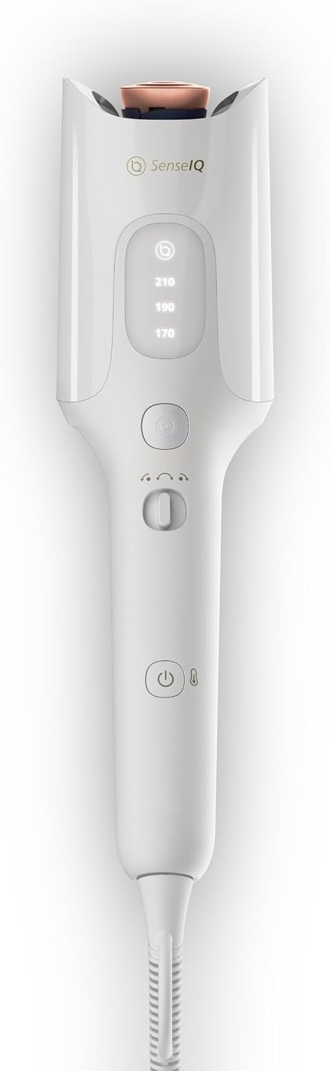 Philips WavePro Otomatik Saç Maşası, Auto Wrap Teknolojisi, 5 Bukle Ayarı, SenseIQ Isı Koruması, İyonik Bakım, 360° Şekillendirme, 12 Saate Kadar Kalıcı Bukleler, Ergonomik Tasarım, BHB968/00