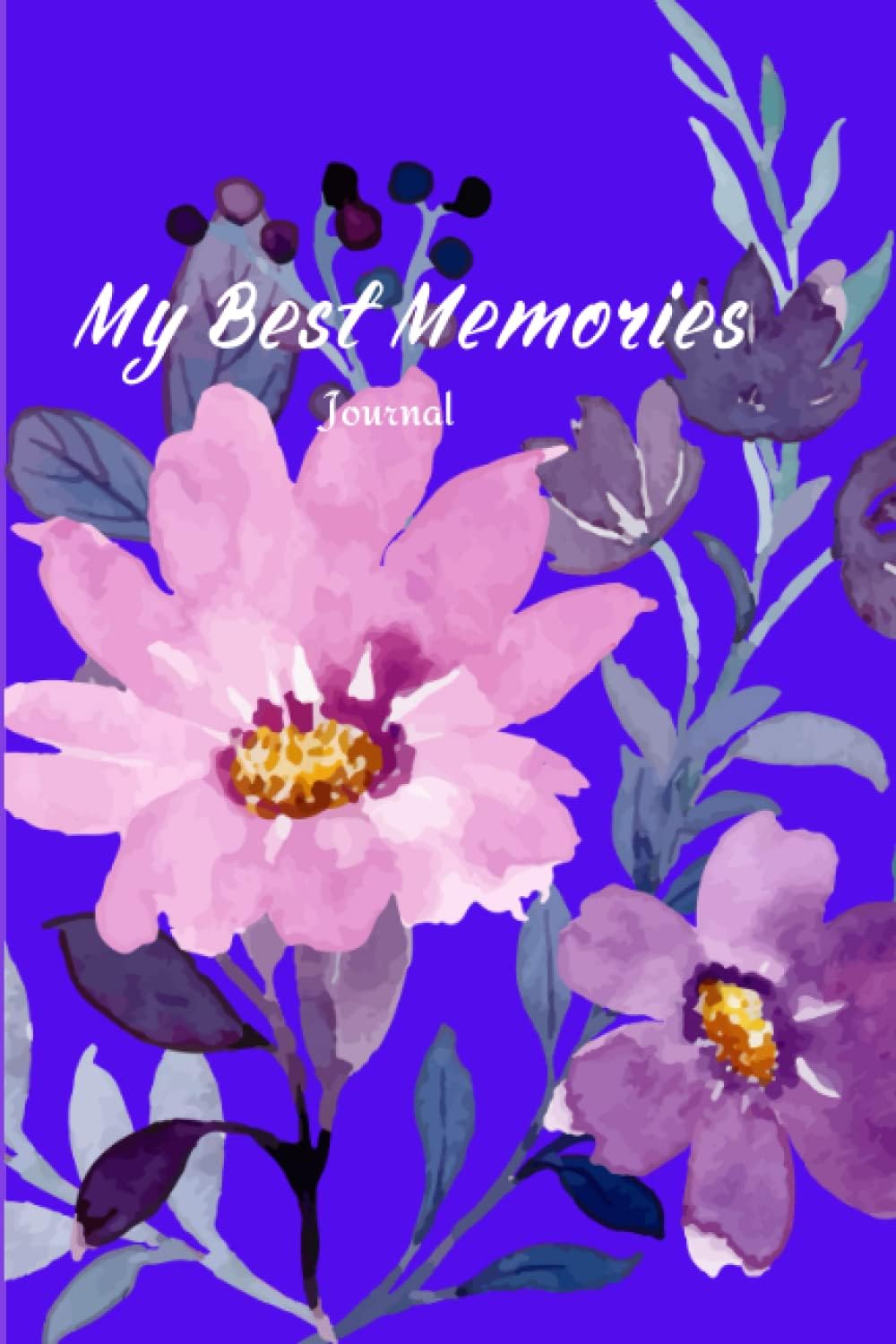 My Best Memories: cool purple flower, watercolor flower, 150 pages, ideal for mom, dad, kids and flower lovers