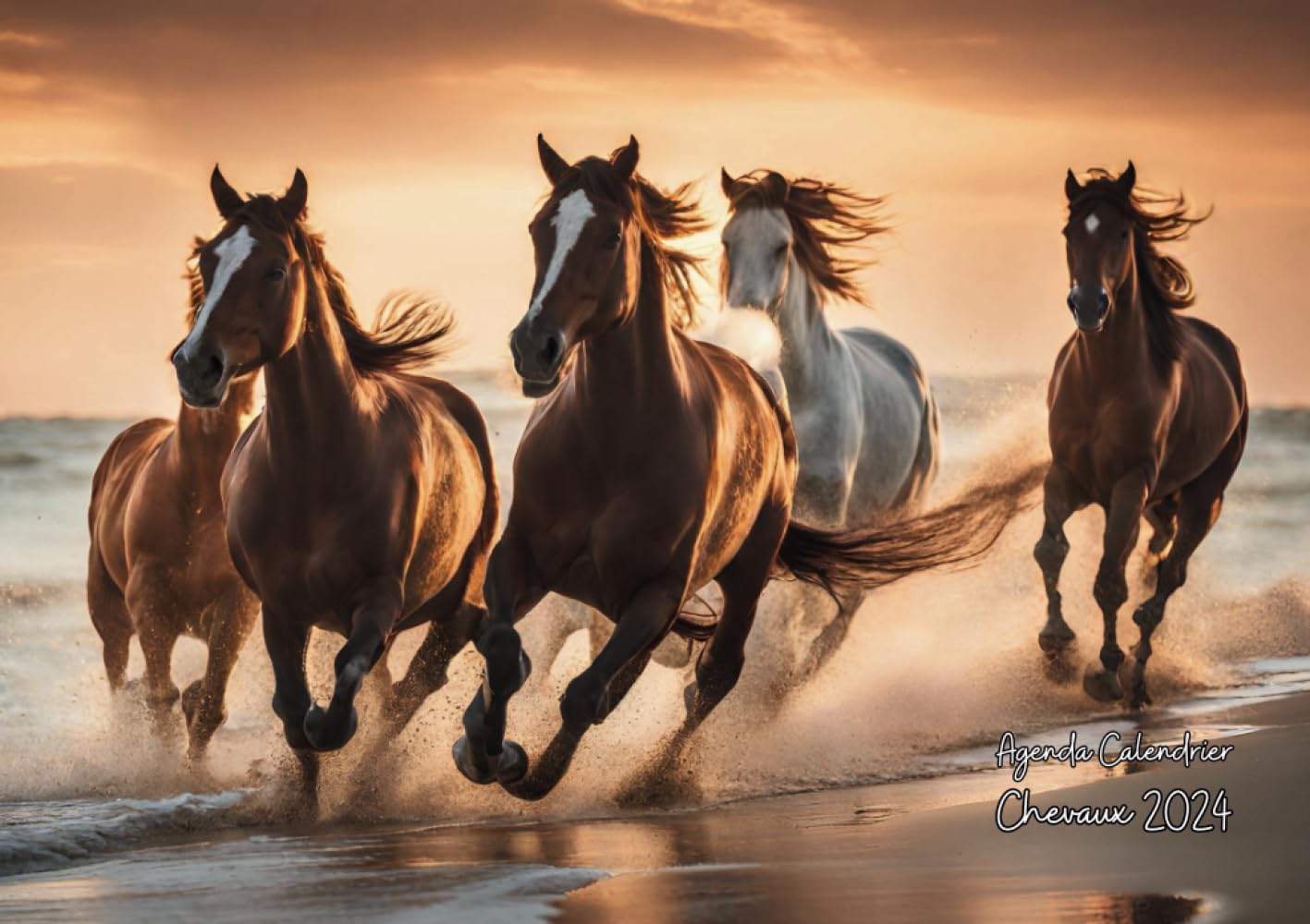 Independently published Agenda Calendrier Chevaux 2024: Semainier - Le Cadeau Parfait pour les Amoureux des Chevaux, Organisez Votre Année avec Élégance et Passion, Chaque Semaine une Aventure Équestre.