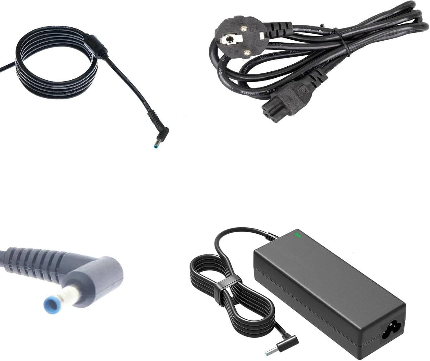 Notebook Adaptör - Mavi Uç İnce Pinli - 4.5 × 3.0mm - 15-ac, 15-ak, 15-aw, 15-ay, 15-dy, 15-ef, 15-fc, 15-gw, 15q-a, 15q-bu, 15q-by, Tpn-La15, 3168ngw Muadili ile uyumlu PRS-024