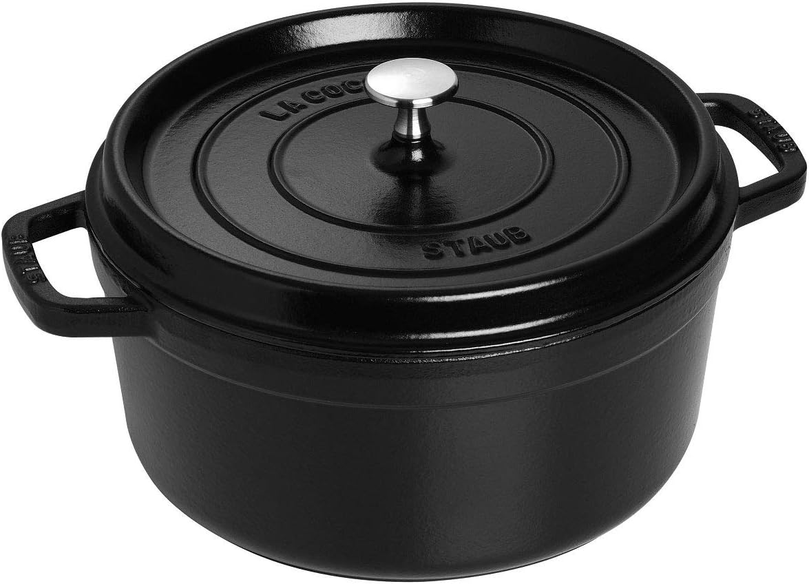 Staub La Cocotte Döküm Tencere, Siyah, 24 cm