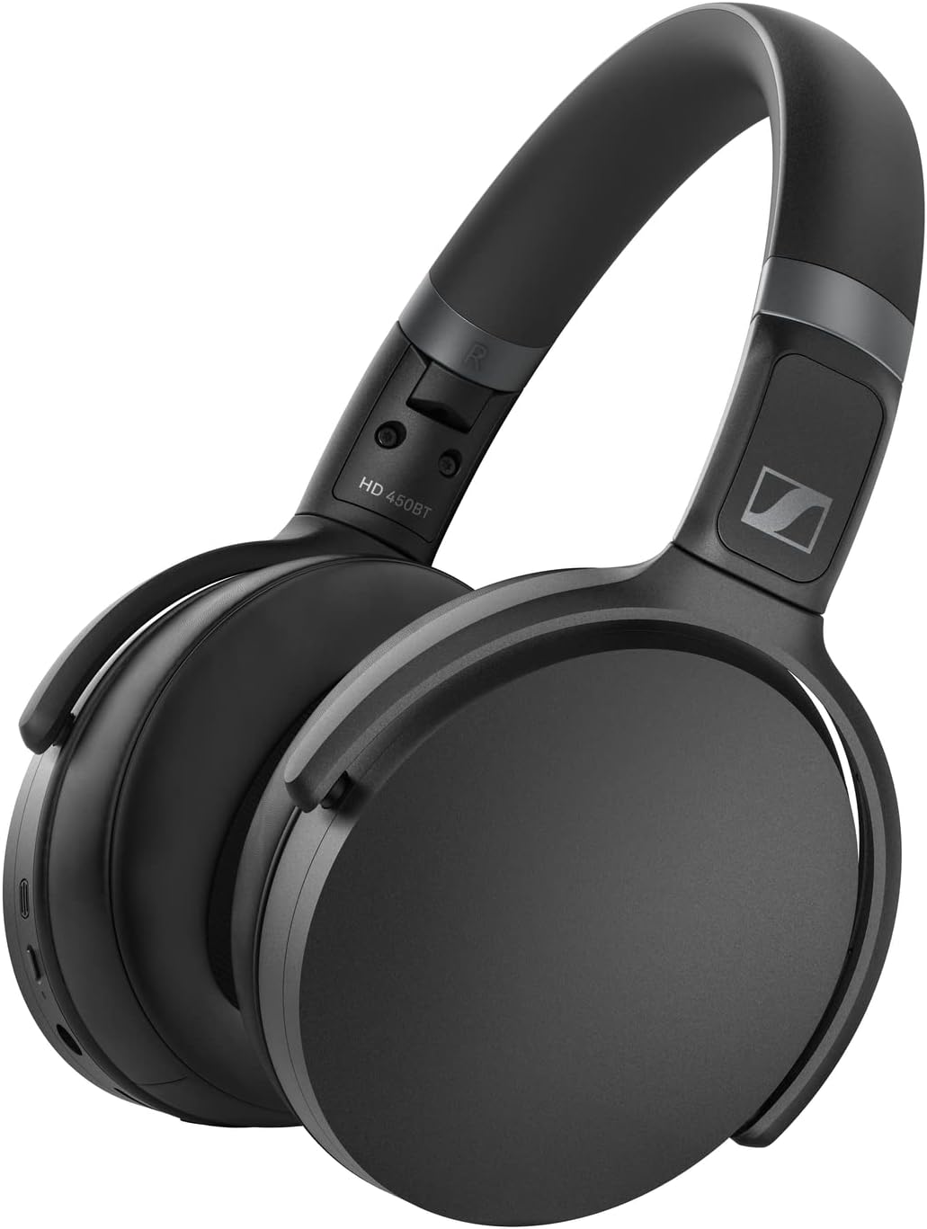 Sennheiser HD 450BT Kablosuz Bluetooth ANC Kulak Üstü Kulaklık, 30 Saat Çalma, Hızlı Şarj Özelliği, Siyah