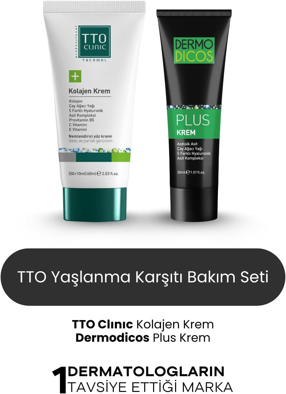 TTO Yaşlanma Karşıtı Set Dermodicos Plus Kolajen Krem