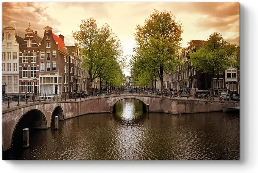 Amsterdam Kanal Tablosu 75 x 50