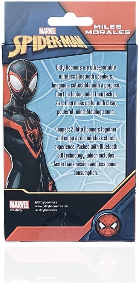 Bitty Boomers Marvel: Into The Spider-Verse - Miles Morales - Mini Bluetooth Hoparlör