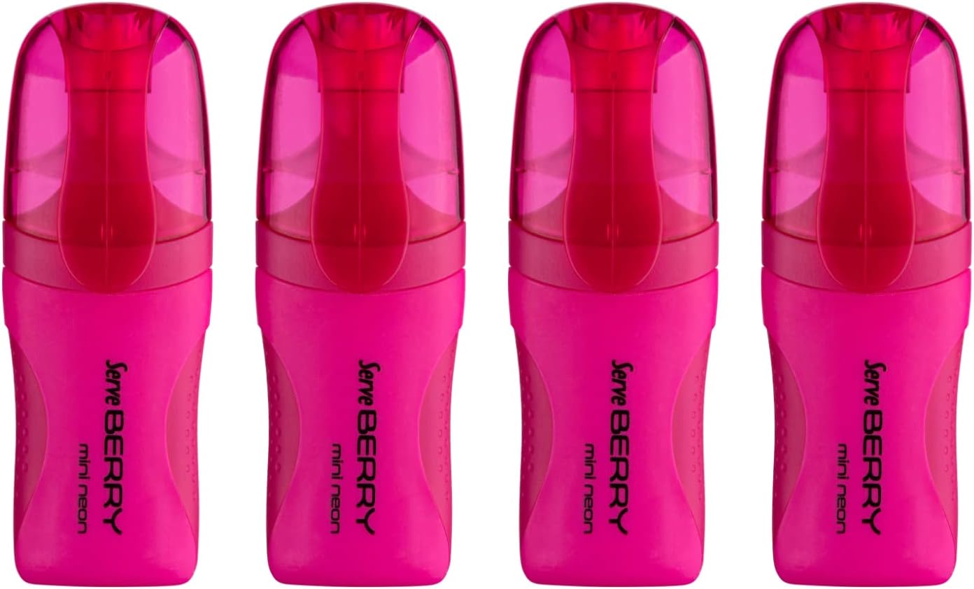 MINI FOSFORLU KALEM PEMBE 4LU SET
