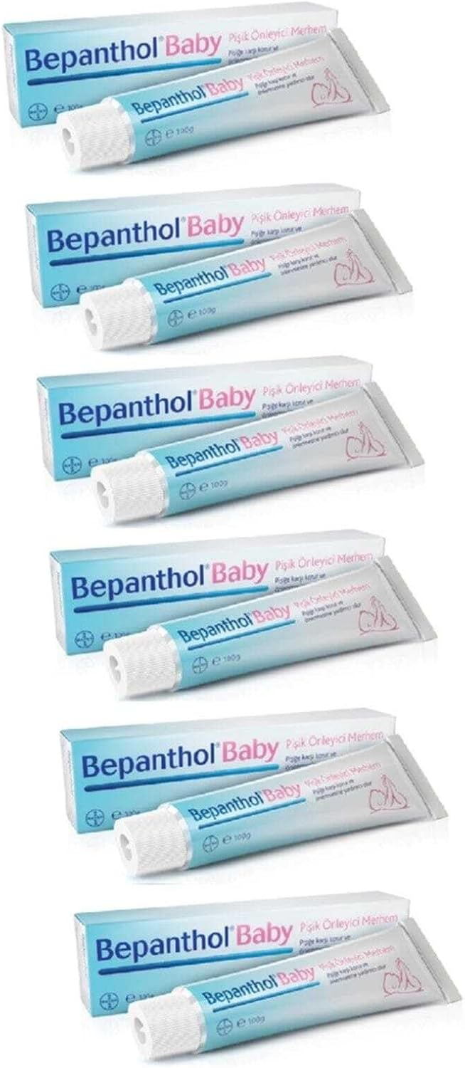 Bepanthol Baby Pişik Önleyici Merhem Krem, 100 Gr, 6 Adet