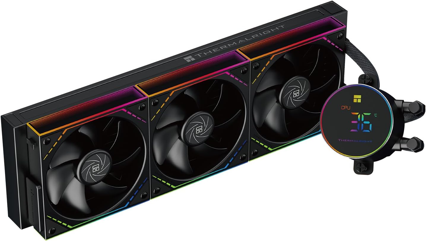ThermalRight Frozen Magic 360 Digital ARGB Black V2 360mm Intel AMD Uyumlu İşlemci Sıvı Soğutucu