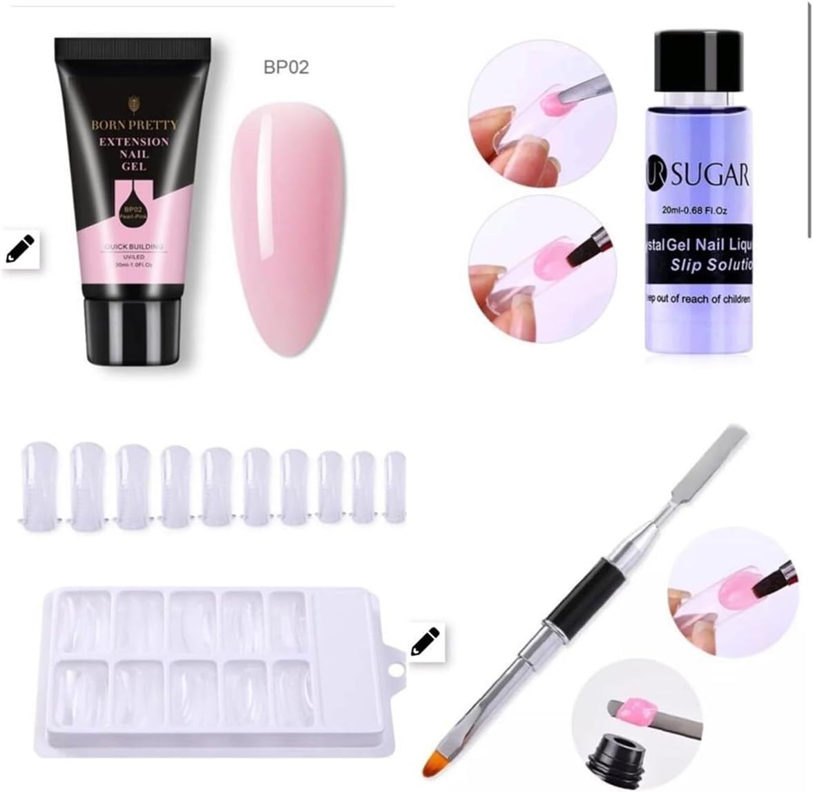 Ursugar Poly Jel 4'Lü Set 1510-3