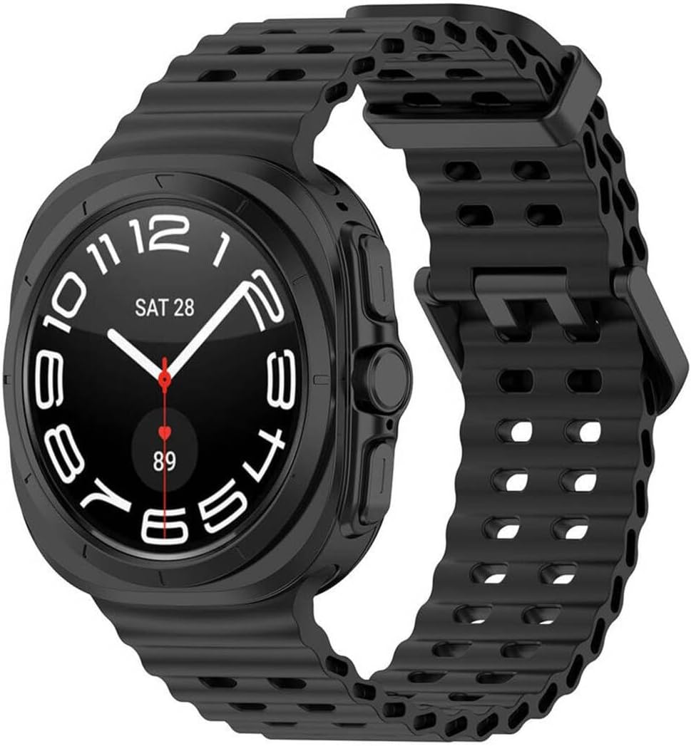 - ile uyumlu Galaxy Watch Ultra 47mm Kordon Ocean Silikon Kordon 118
