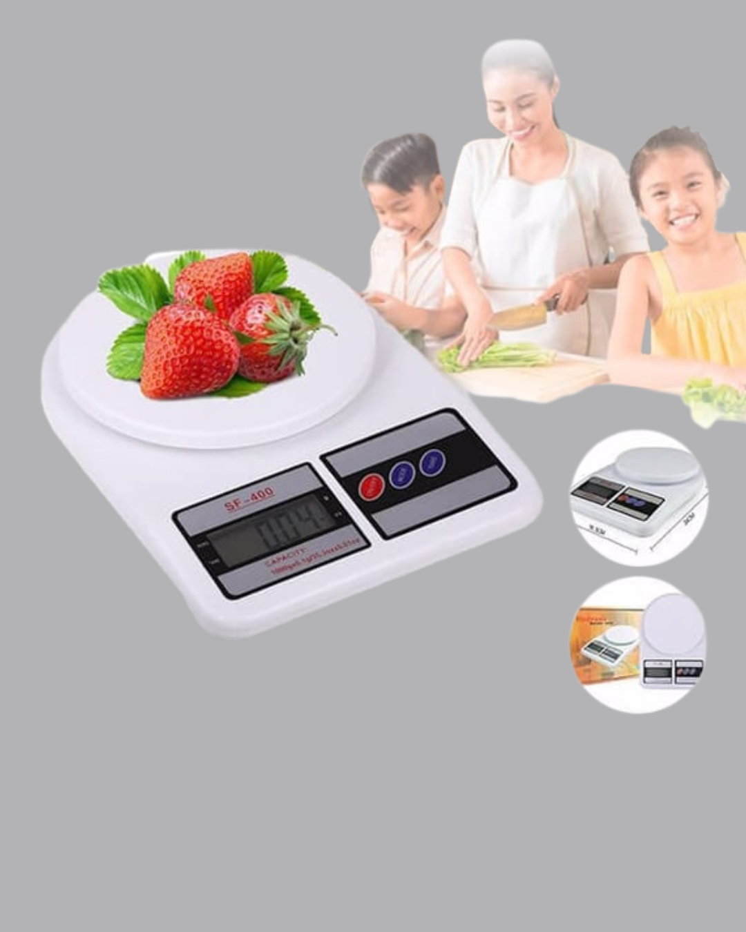 Hassas Dijital Mutfak Tartısı – 1g Doğruluk, LCD Ekran, Otomatik Kapanma