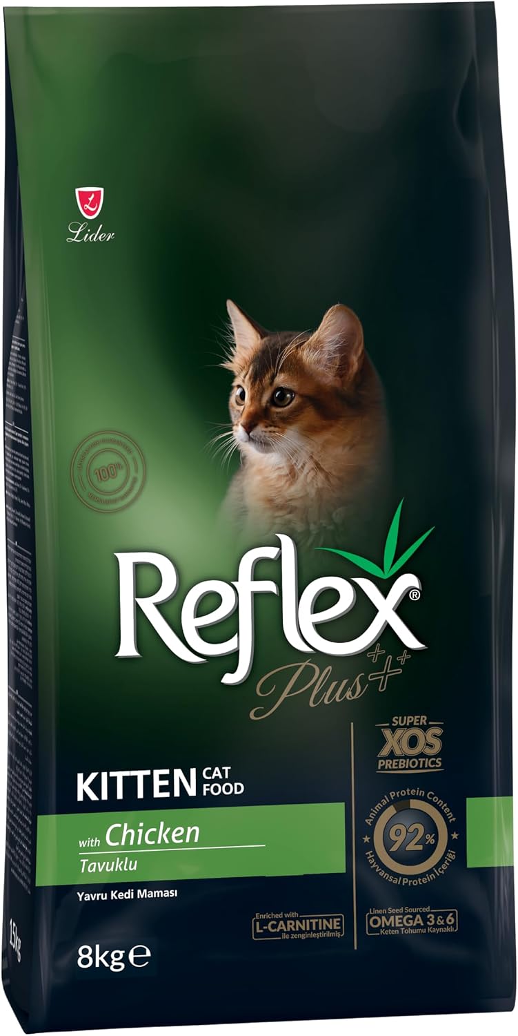 REFLEX PLUS Yavru 36/18 Tavuklu Kedi Maması 8 Kg