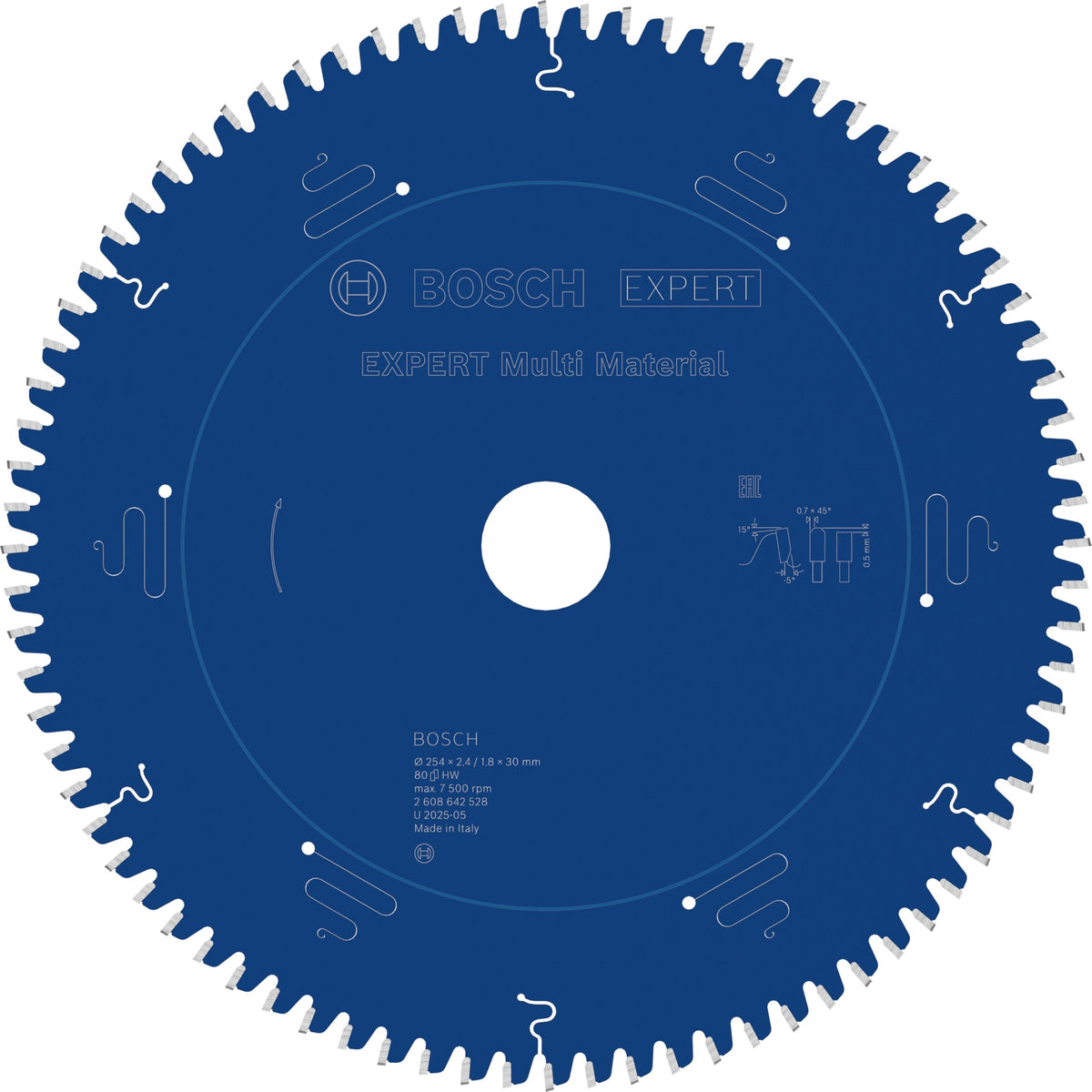 Bosch Expert for MultiMaterial 254 * 30 mm 80 D