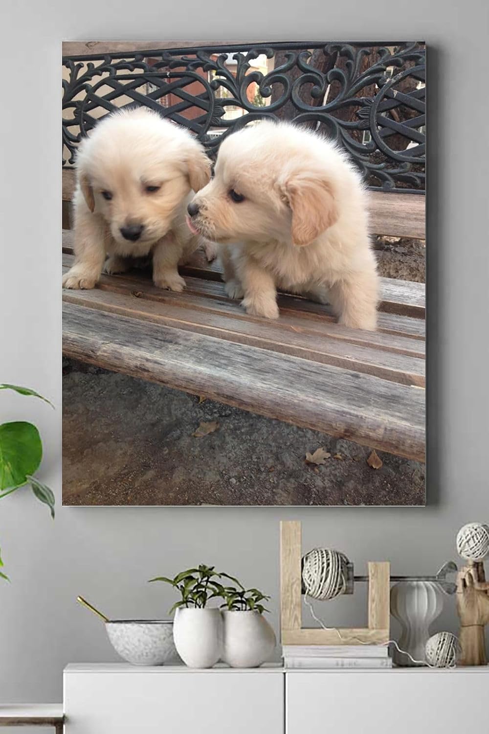 Postermanya (pster16105) Golden Retriever Hayvan Kanvas Tablo 2 40 x 60