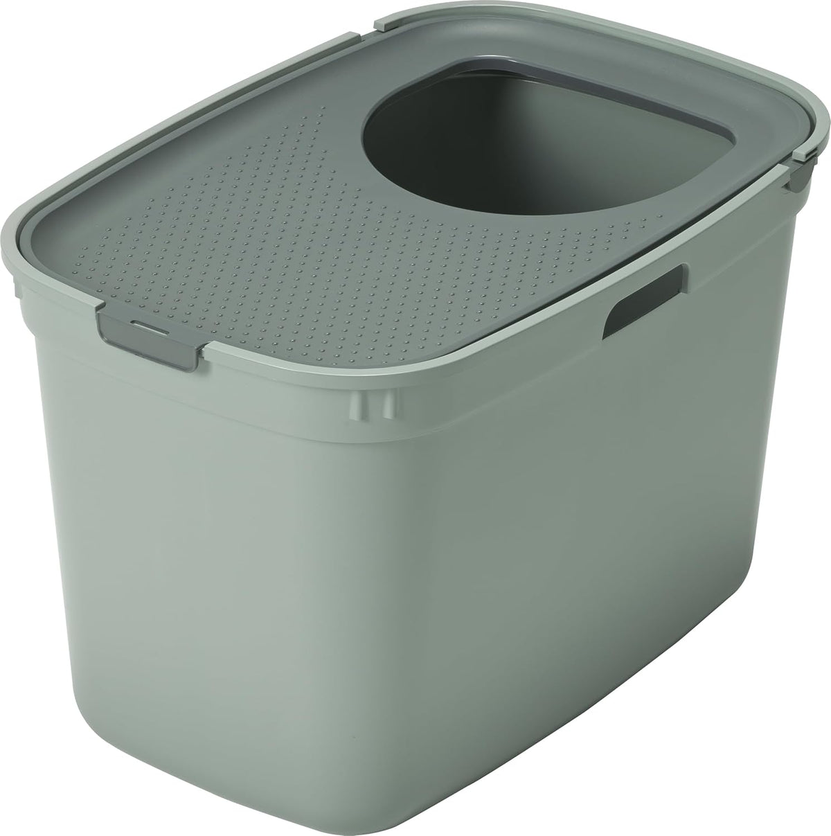 Moderna Top Cat Kapalı Kedi Tuvaleti - Gri/Koyu Gri 59 CM