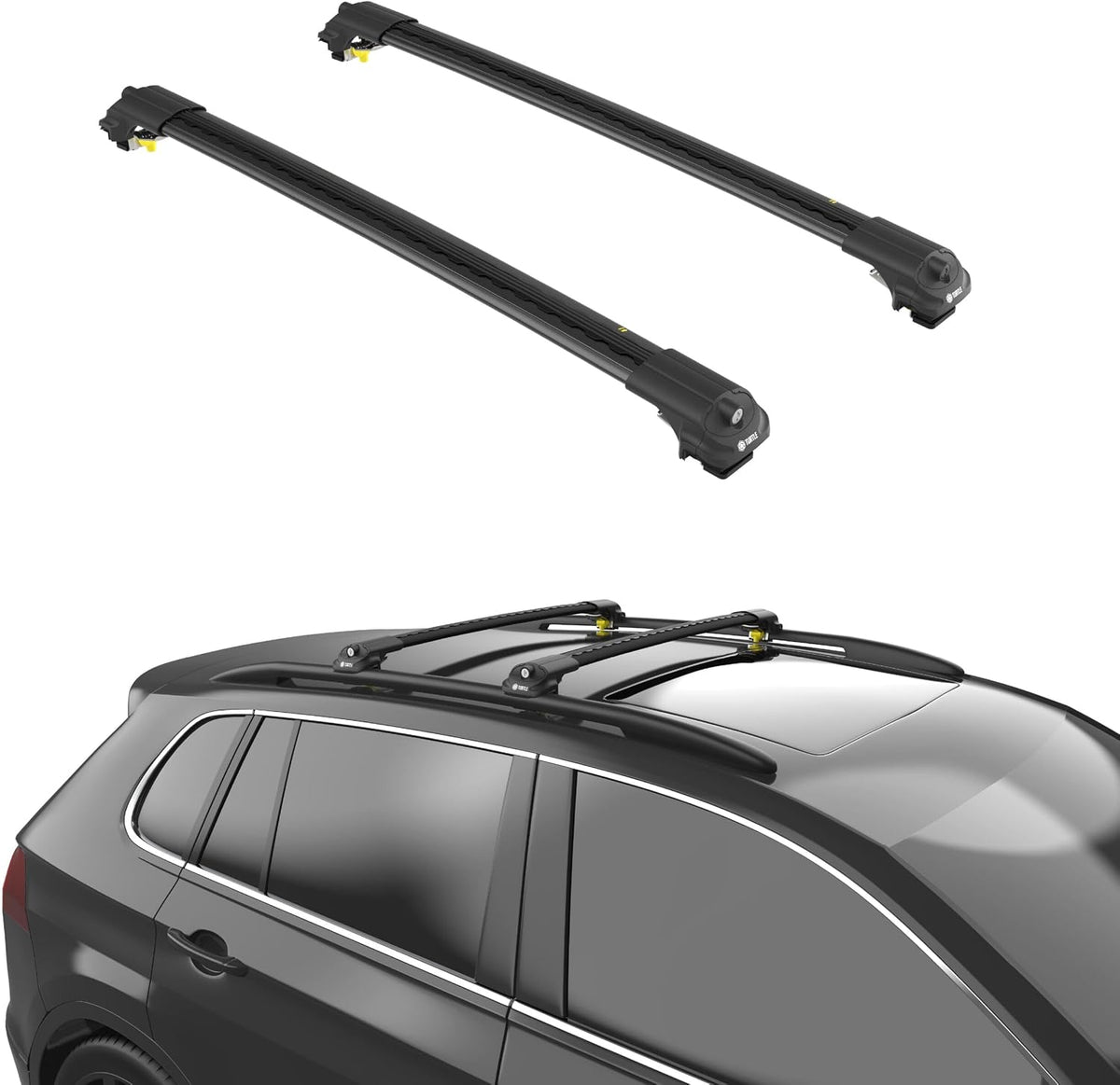 Turtle Volkswagen Transporter (T6) 2016-2022 ile uyumlu Ara Atkı Air1 Siyah
