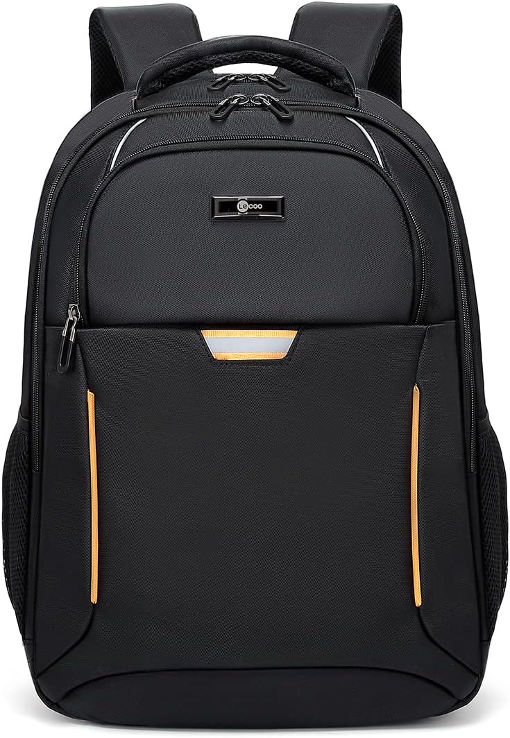 Lecoo BG03 17 inç Laptop Bölmeli Çok Fonksiyonlu 3 Katmanlı Suya Dayanıklı Sırt Çantası Siyah