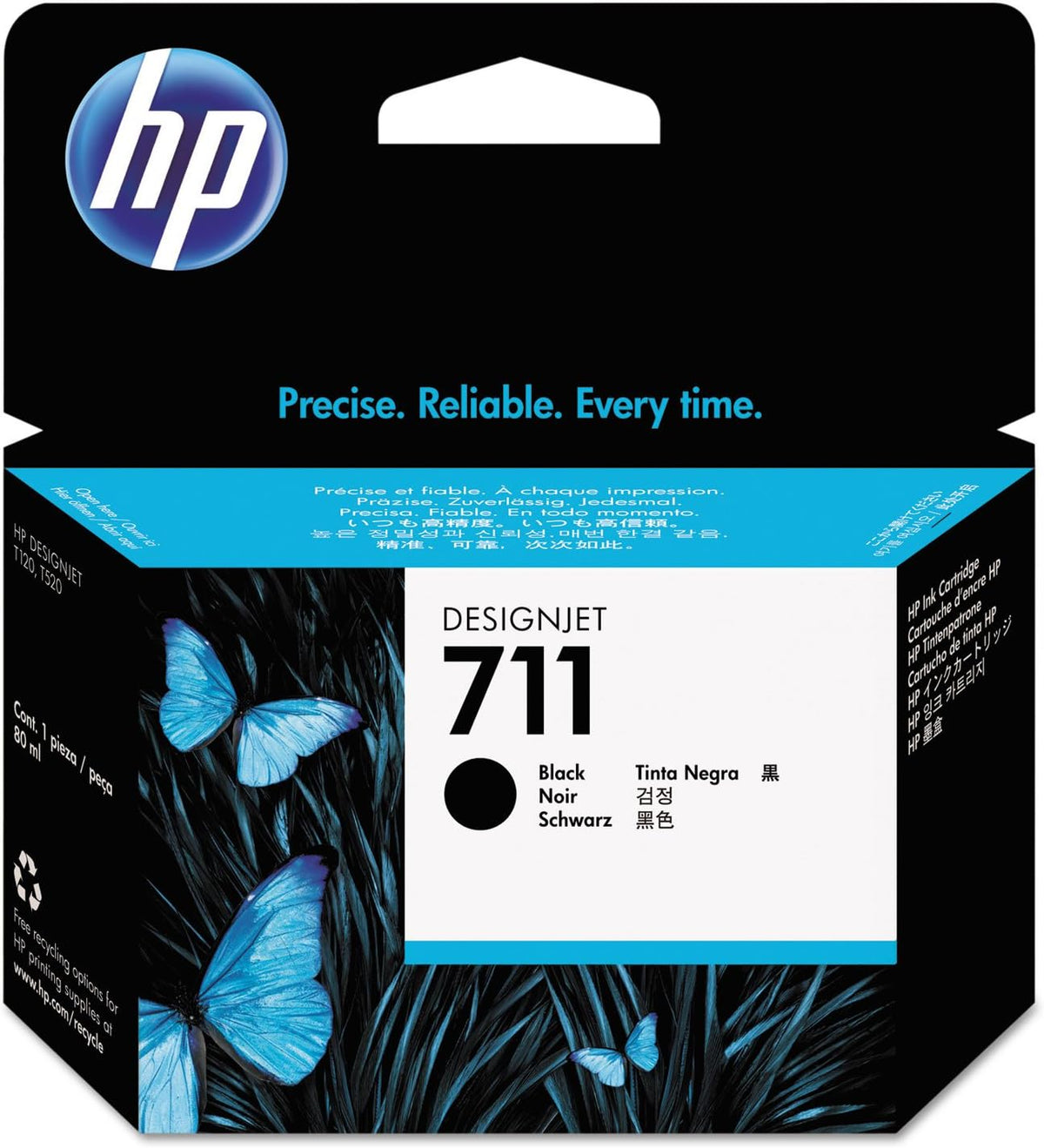 HP CZ133A 711 Black Siyah 80ML Plotter Kartuşu