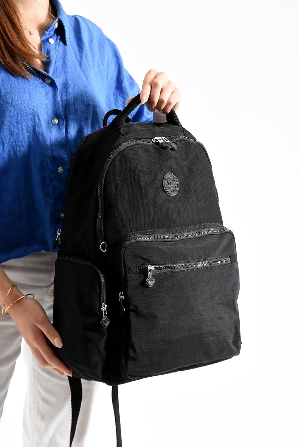 louisiana polo Bolsas Kadın Okul Sırt Çanta Siyah 1094