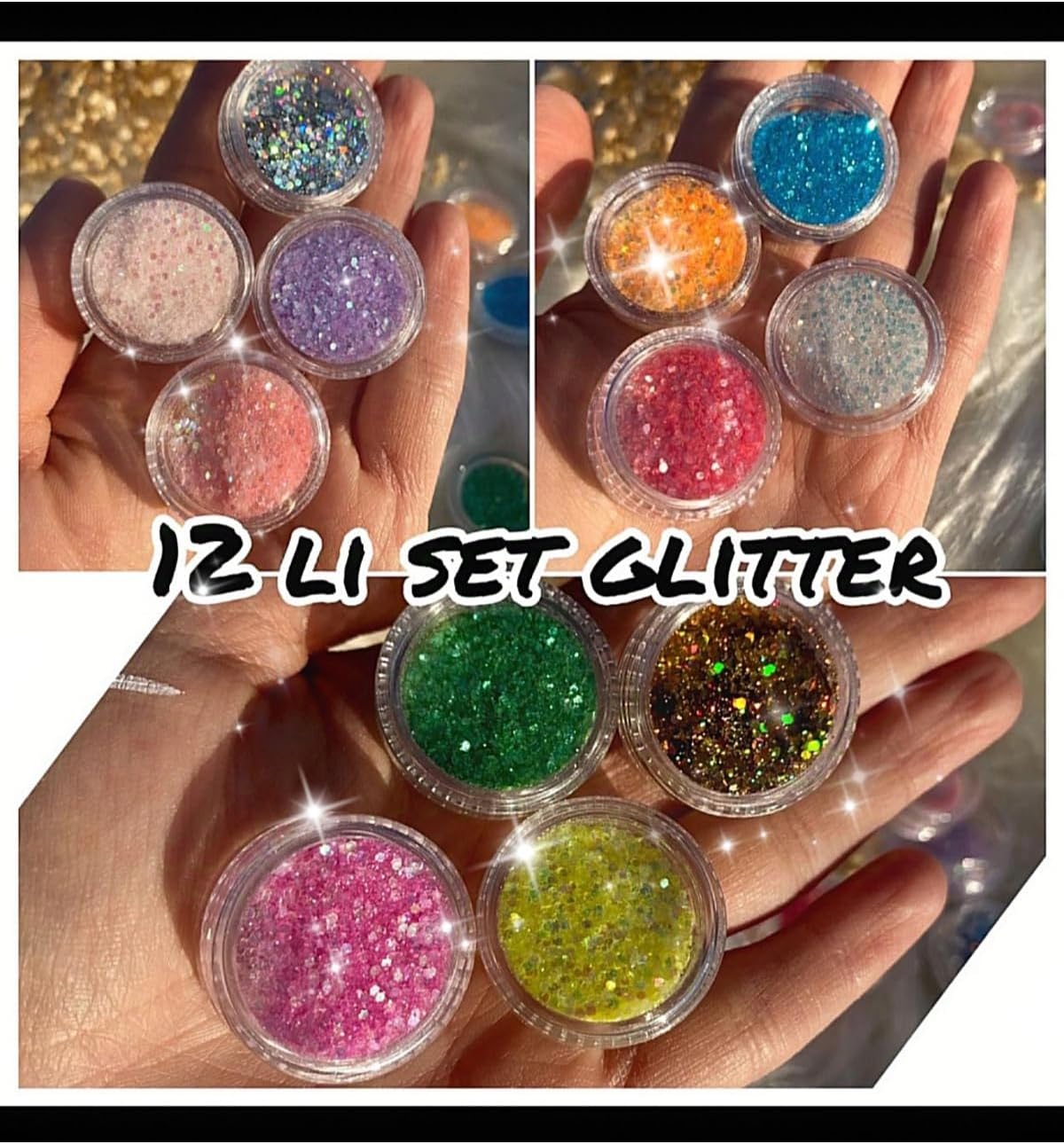 Glitter Göz Farı Yüz -Saç Ve Vücut Simi
