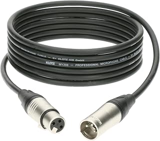 Klotz M1 MY206 Mikrofon Kablosu Siyah 15m XLR KLOTZ Uçlu