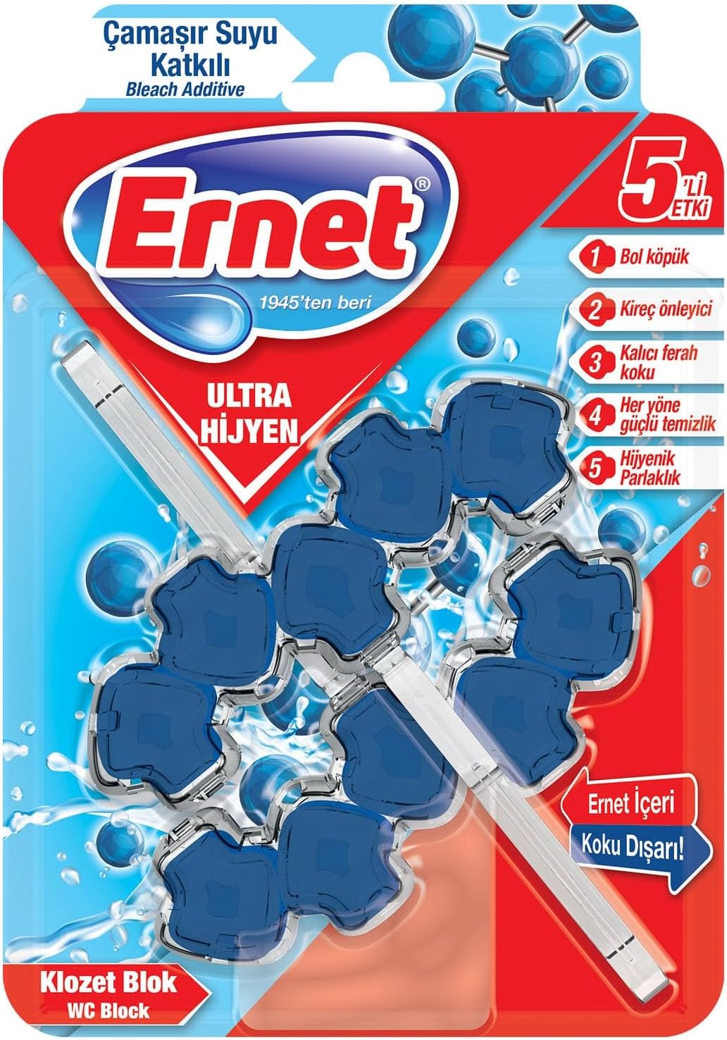 Klozet Ultra Hijyen Çamaşir Suyu Katkili 2 X 50 G