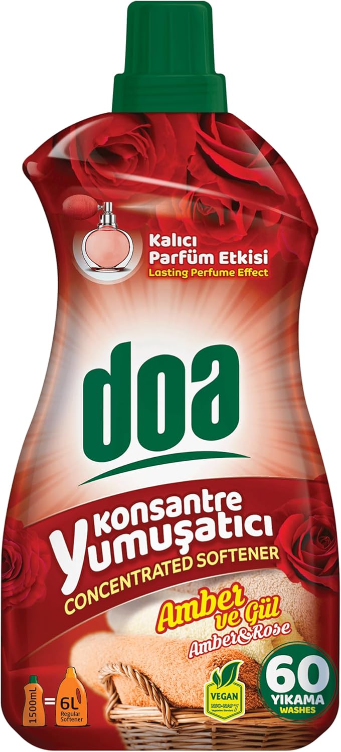 Konsantre Yumuşatıcı Amber ve Gül 1500 ml