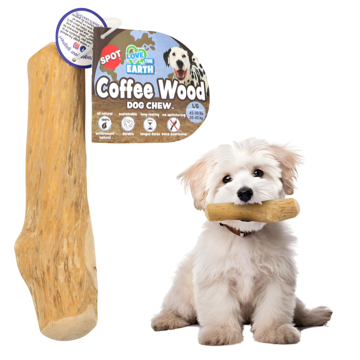 Ethical Pet Products 68054714: Oyuncak Kahve Ahşap Köpek Çiğneme Md