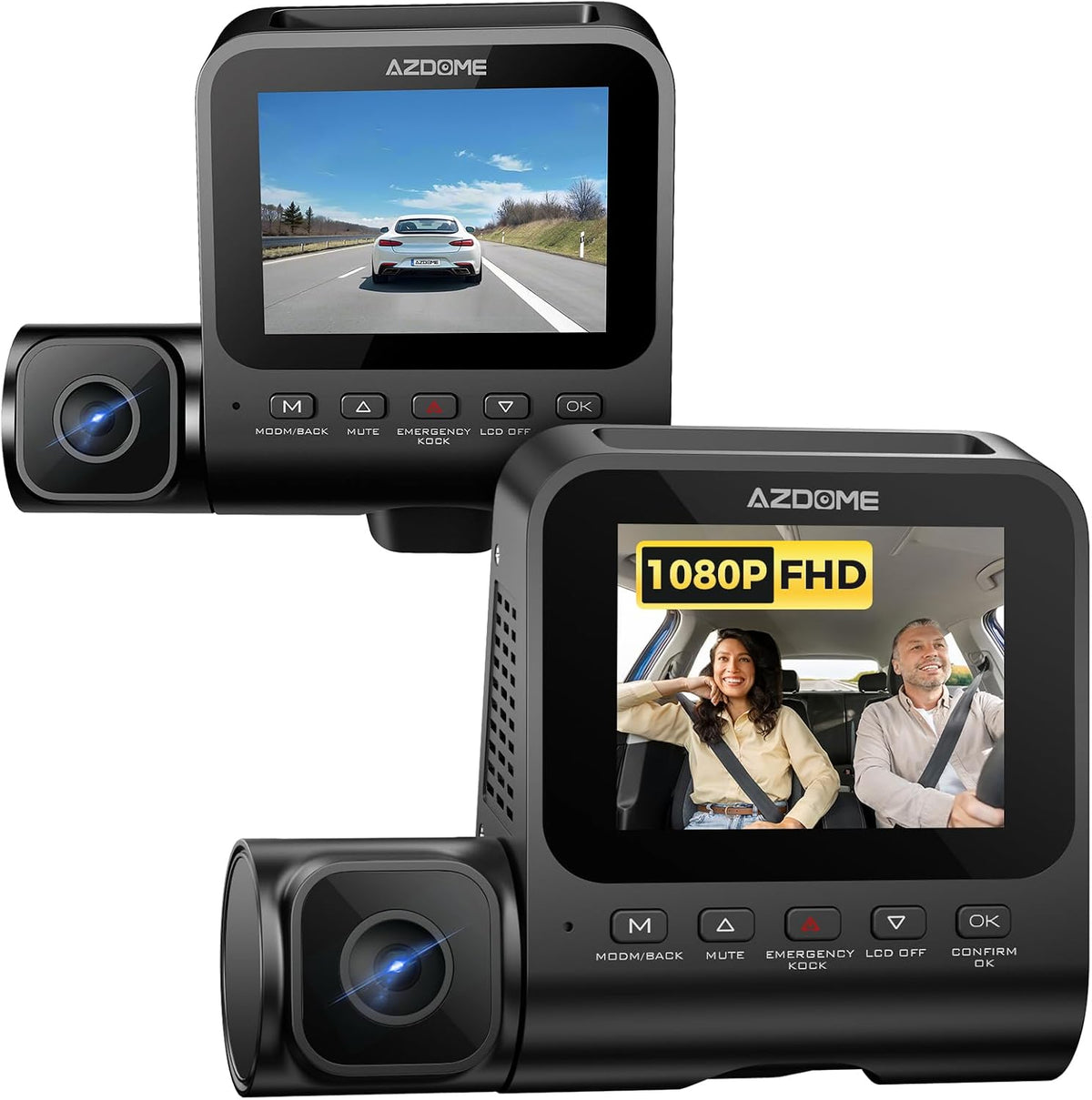 AZDOME V600 1080p Araç Kamerası – Üç Kameralı,g Sensör,gece Görüş,geri Görüş Kameralı,su Geçirmez,yol Kayıt