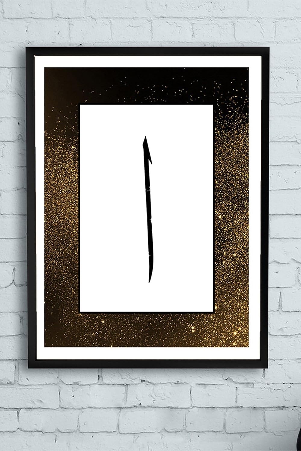 Postermanya (pster10685) Elif Harfi Dini Çerçeveli Tablo 2 (50x70cm)