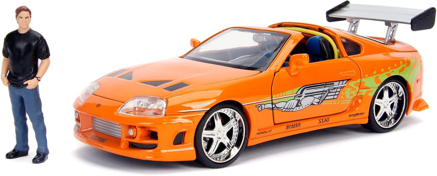 Jada 1:24 Fast & Furious Brian's 1995 Toyota Supra Mk4 Figürlü Set