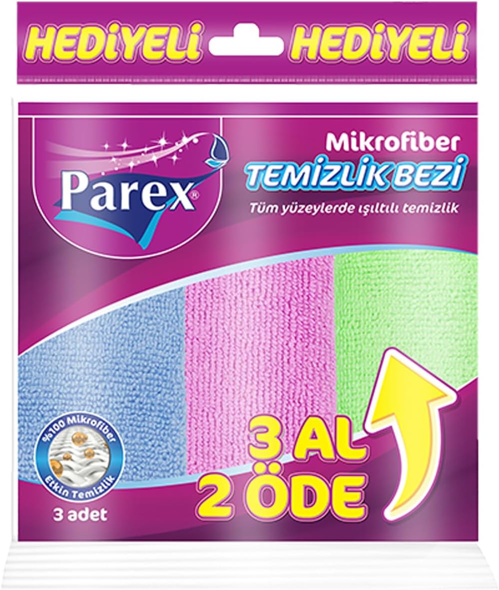 Mikrofiber Temizlik Bezi 3'lü Paket