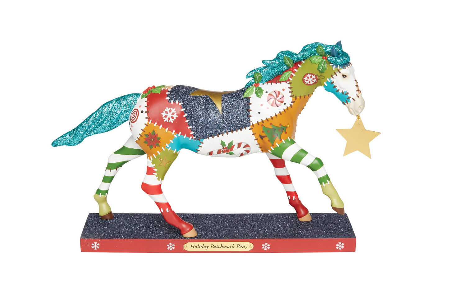 Enesco The Trail of Painted Ponies Tatil Yama İşi Midilli Heykelcik, 18 cm, Çok Renkli