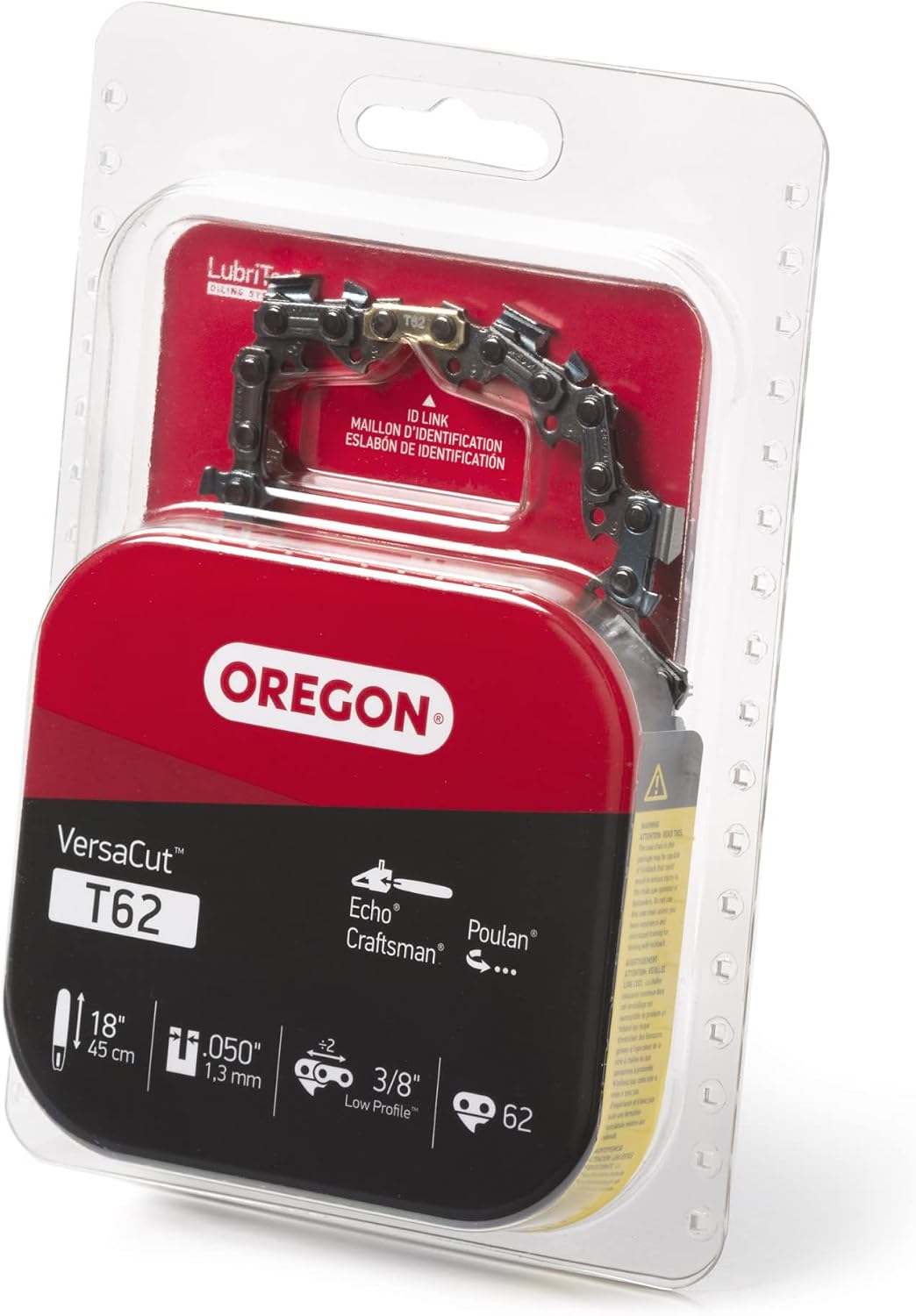 Oregon T62 VersaCut 45 cm Elektrikli Testere Zinciri, Echo'ya Uyar, Zanaatkar, Poulan Gri