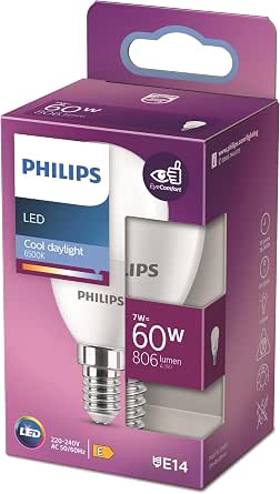 Philips LED 60W P48 E14 Beyaz Işık Dim Edilmez Ampul
