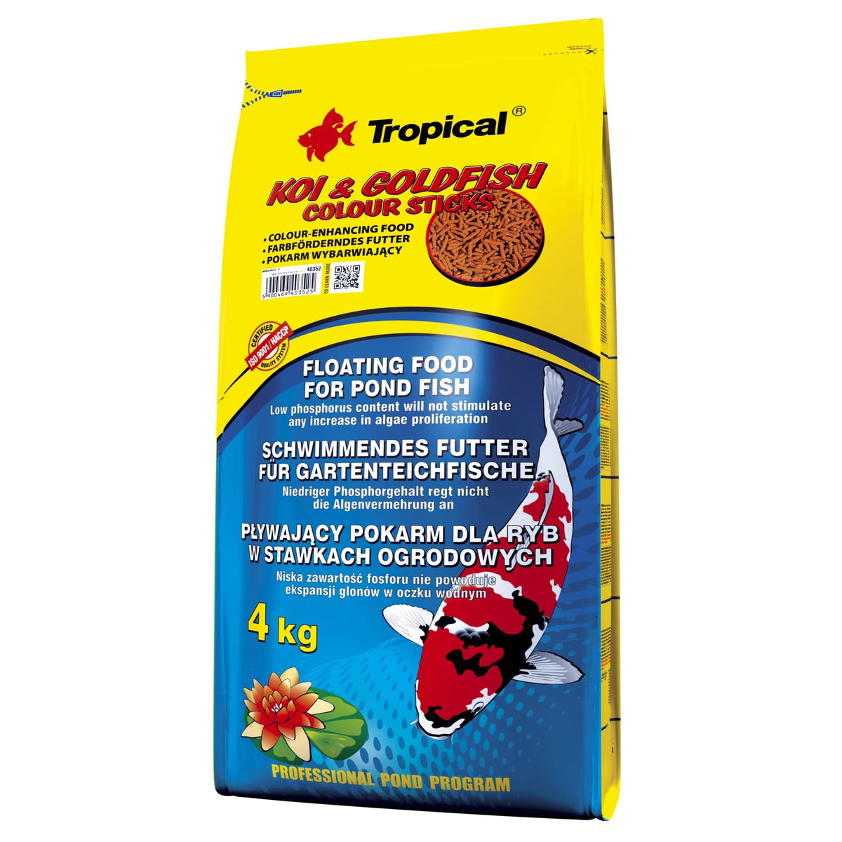 Tropical Koi Goldfish Colour Sticks Japon Yemi 4 Kg