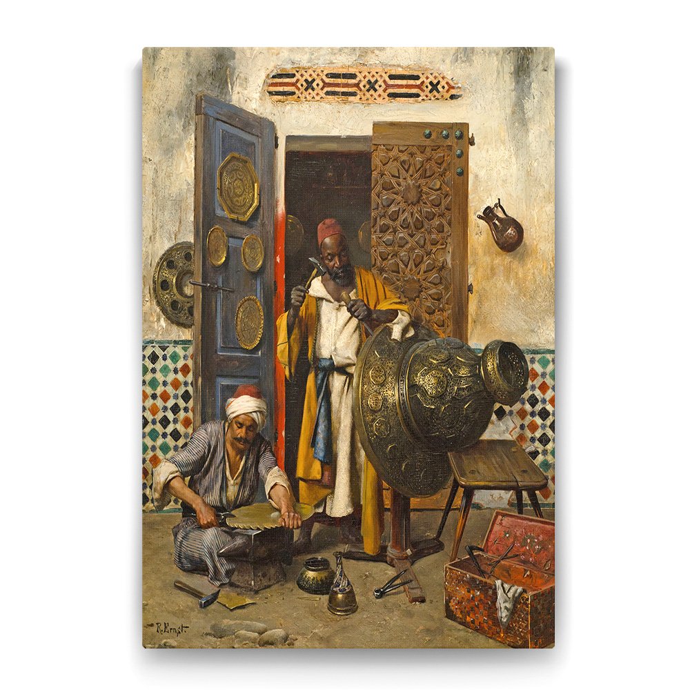 Bakır ve Metal İşleyenler Tablosu - 60x90cm