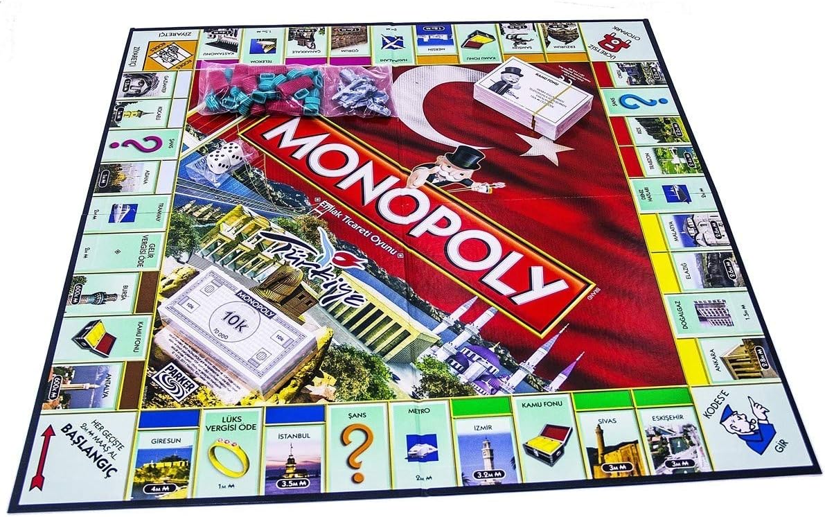 Hasbro Gaming Monopoly Türkiye Kutu Oyunu, 8 Yaş ve Üstü