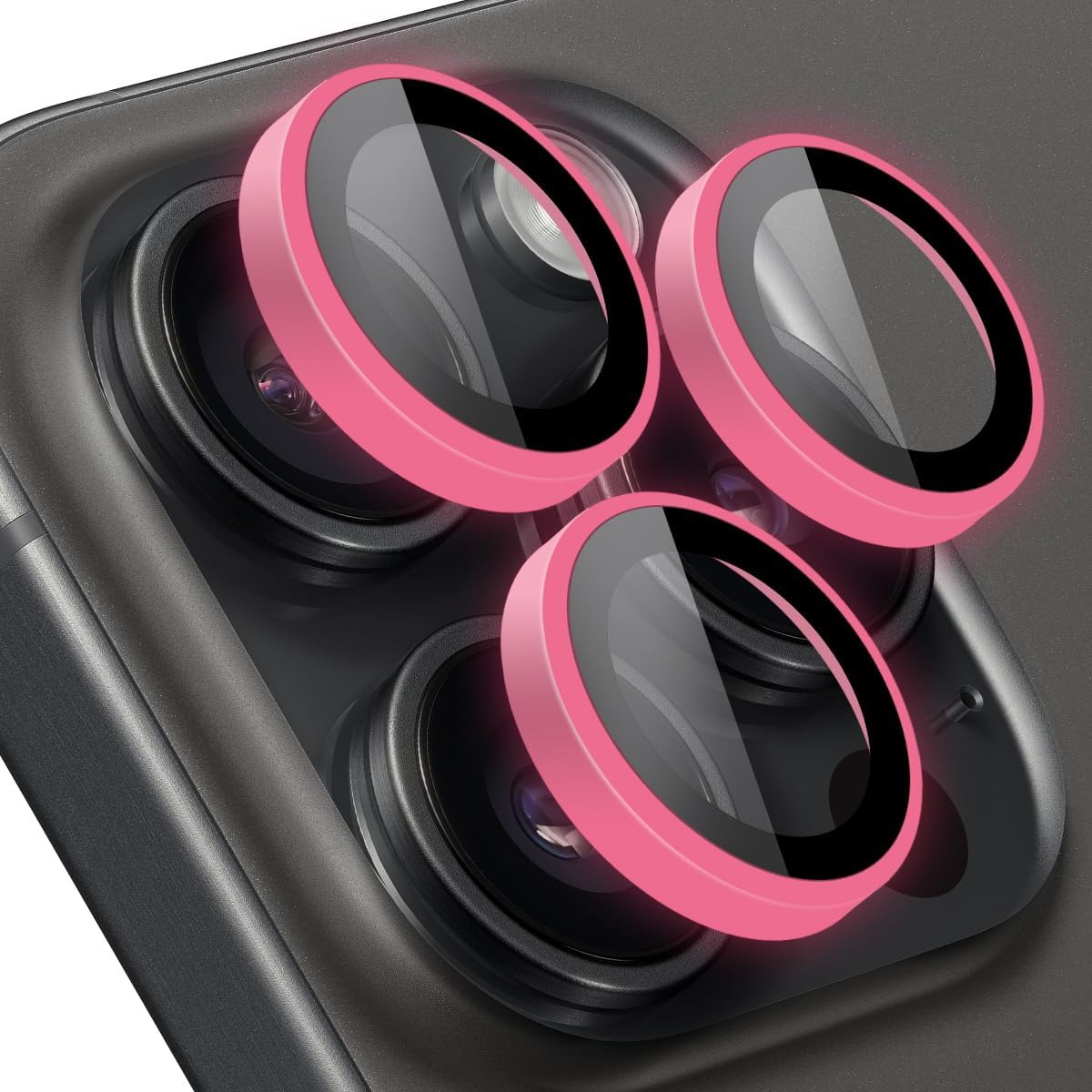 14 Pro Max / 14 Pro Neon Metal Lens Koruyucu (Pink)