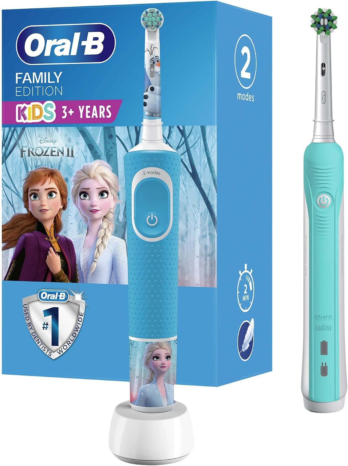 Oral-B Pro Aile Paketi Şarj Edilebilir Diş Fırçası (Pro 1-700 + Kids Karlar Ülkesi)