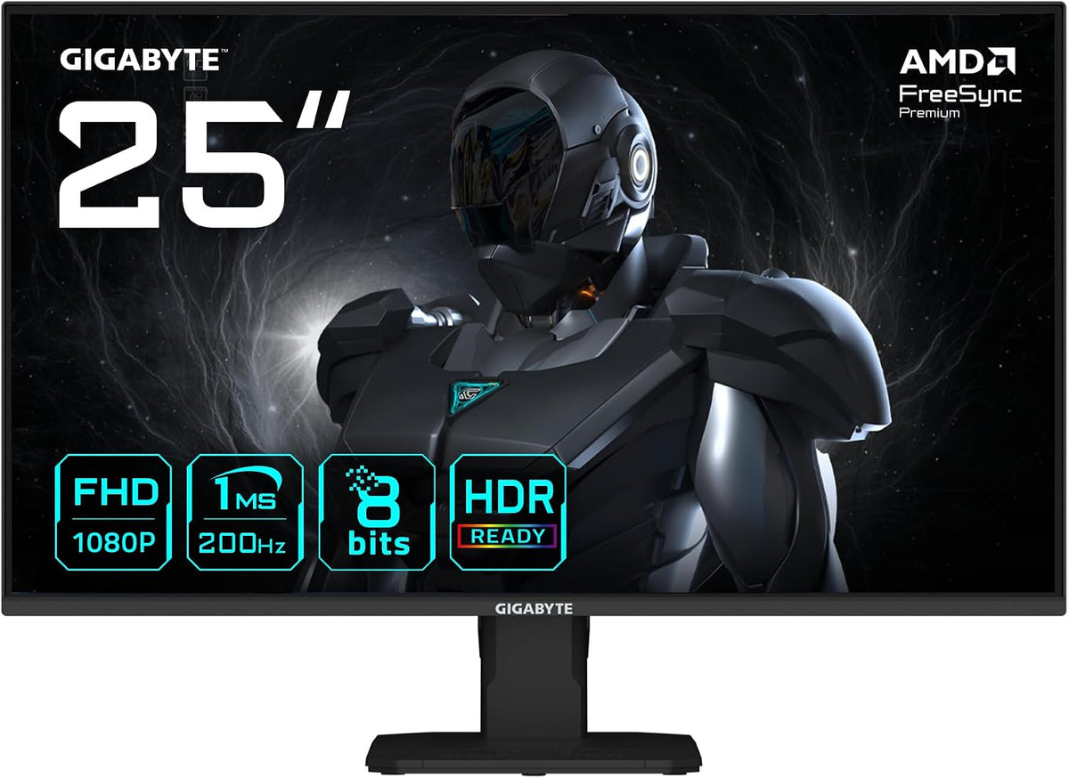 GIGABYTE GS25F2 24.5" 200Hz 1ms HDMI DP HDR10 AdaptiveSync FHD SS IPS Gaming Monitör