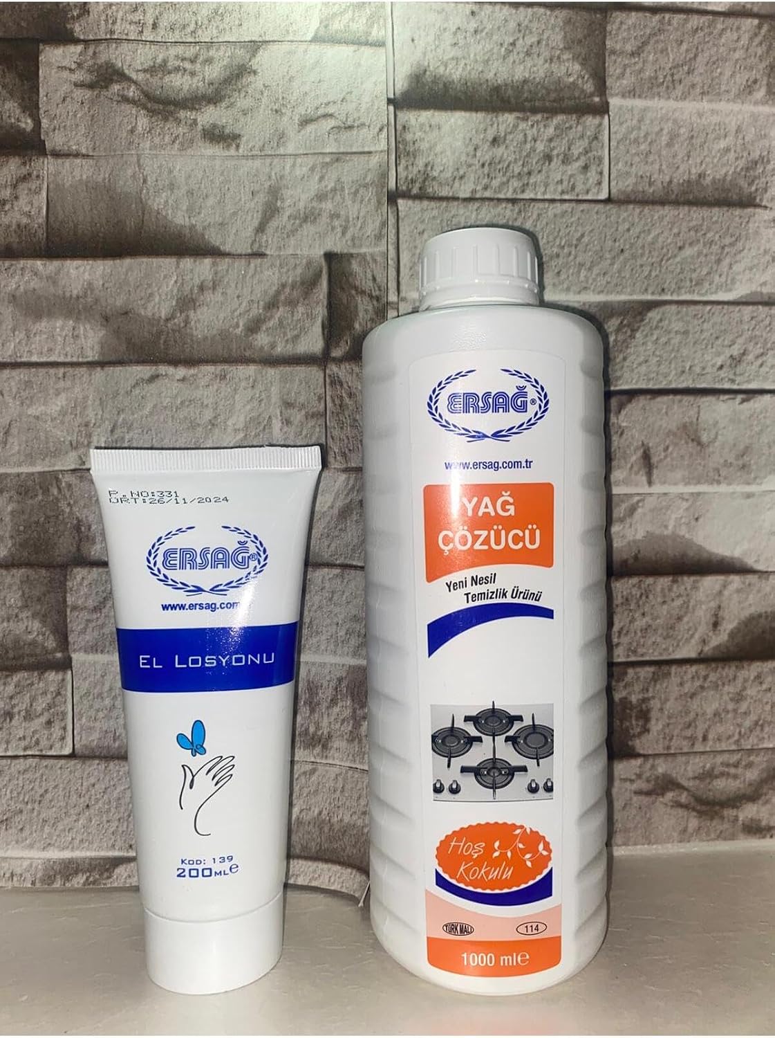 Ersağ El Losyonu 200 Ml Alana Yağ Çözücü Hediye 1000Ml Asf