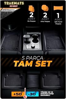 TRAKMATS (kyb18212) 2010 4D UNİVERSAL ESTETİK VE KONFORLU OTO PASPAS ADK SİYAH Kia Sorento ile uyumlu