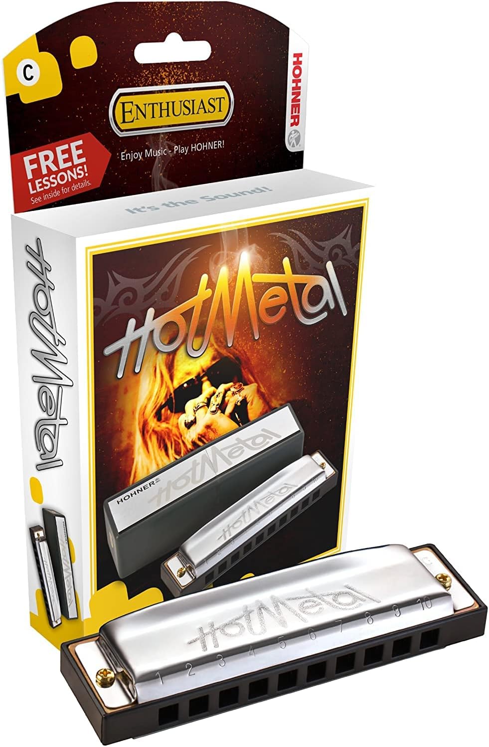 Hohner 572BX Sıcak Metal Armonika, Bb Anahtarı